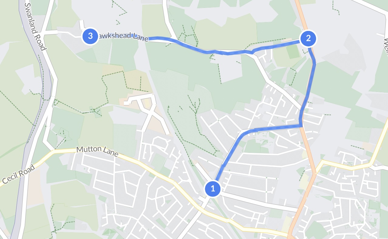 Prototype routes sketch: comparing map data to real-world riding experience